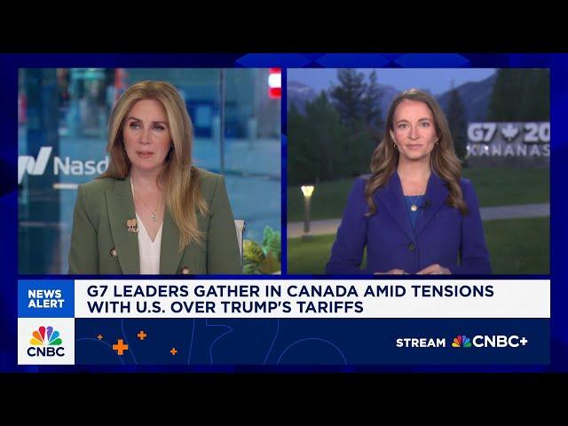 G7 leaders gather in Canada amid tensions with U.S. over Trump's tariffs
