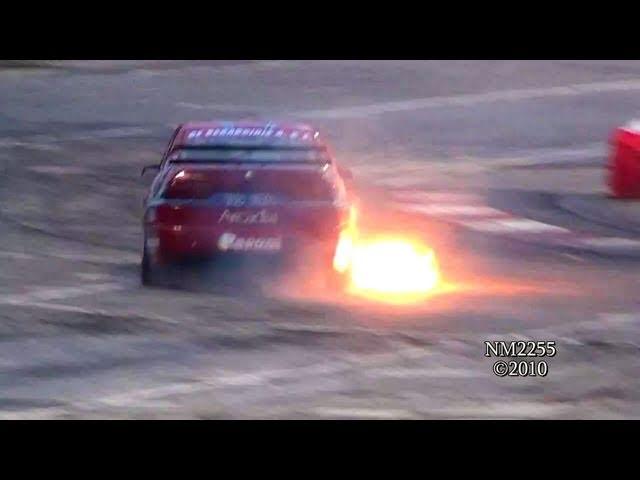 Alfa Romeo 155 GTA DRIFTING & Spitting HUGE Flames!!!