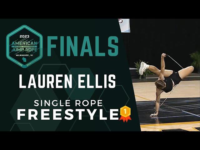 Lauren Ellis - Single Rope Freestyle - AMJRNC 2023