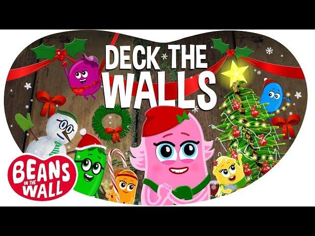 Deck The Walls (Deck The Halls) | Kids Songs | Christmas Songs | Beans in the Wall