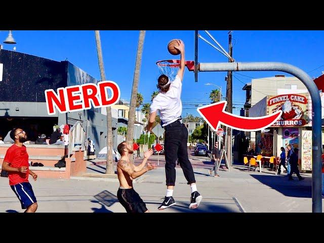 NERD EXPOSES TRASH TALKING STRANGERS IN BASKETBALL!!