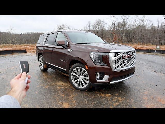 2022 GMC Yukon Denali 4WD: Start Up, Test Drive, Walkaround and Review