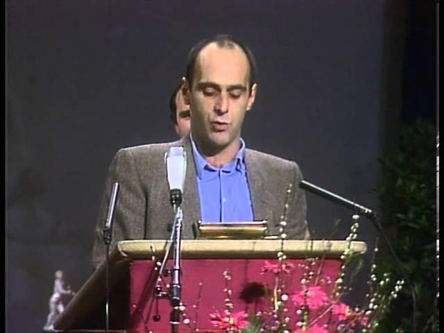 Thomas Brasch erhält den Bayerischen Filmpreis 1981