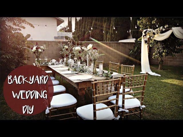 BACKYARD WEDDING DIY! Hobby Lobby & Dollar Tree 