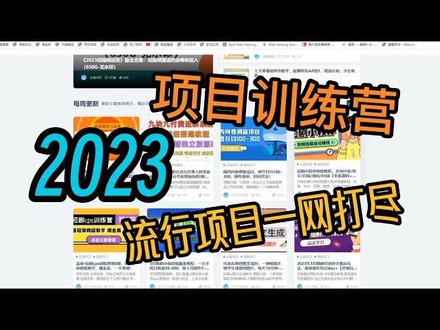 2023全网最新资源项目一网打尽，呈现最新的网络赚钱项目，抖音，TIKTOK，快手等应有尽有，最前言的项目训练基地：麦田资源网