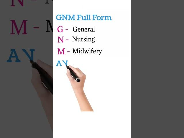 #ANM and #GNM Full Form  #shorts #short #shot