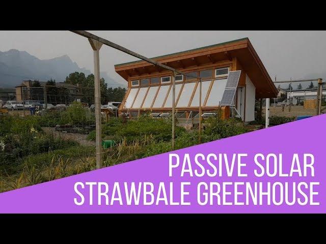 Strawbale Passive Solar Greenhouse