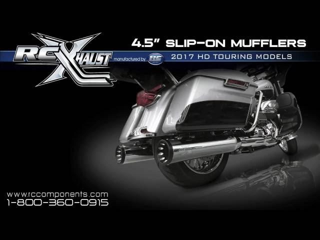 RCX Exhaust- 2017 HD Touring 4.5" Mufflers