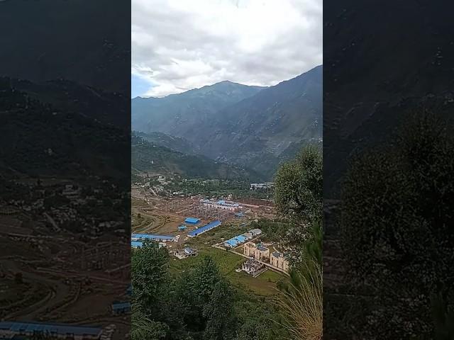 Northern Railway Construction//USBRL Project//Aerial view// sangaldan station
