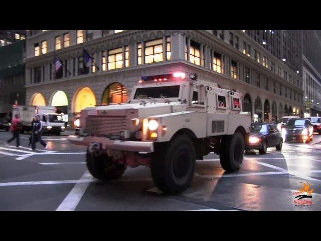 Heavy armored SWAT truck FBI + 2 unmarked cars - 1000th video !!!