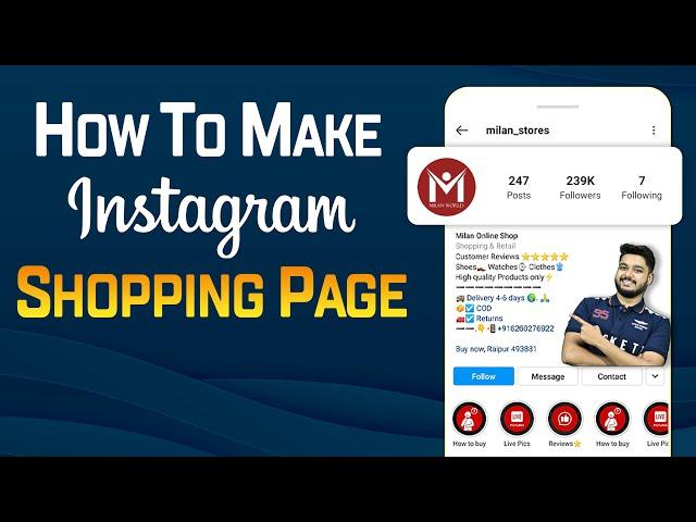 How to Make Instagram Shopping Page | Create Instagram Shop | 2021