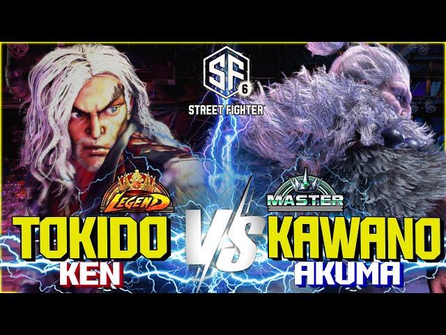 SF6 ▰ TOKIDO (Ken) vs KAWANO (Akuma) ▰ SF6 High Level Gameplay