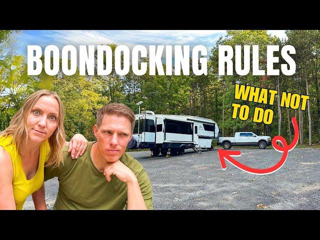 11 UNWRITTEN Rules of RV Boondocking