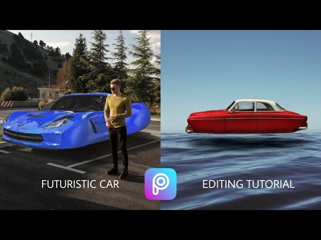 How To Create Futuristic Car Edit | Picsart Tutorial