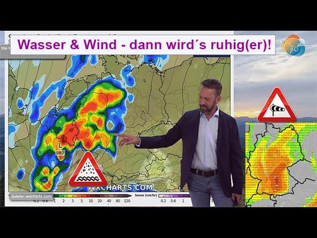 "Gerda" & "Kirk": Wasser & Wind (Sturm), dann wird es ruhig(er). Wettervorhersage 08.-15.10.2024.