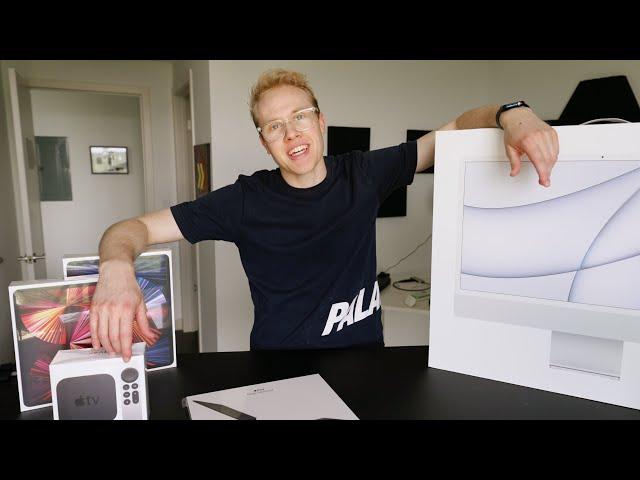 M1 iMac & iPad Pro + Apple TV 4K Unboxing! It’s AMAZING!