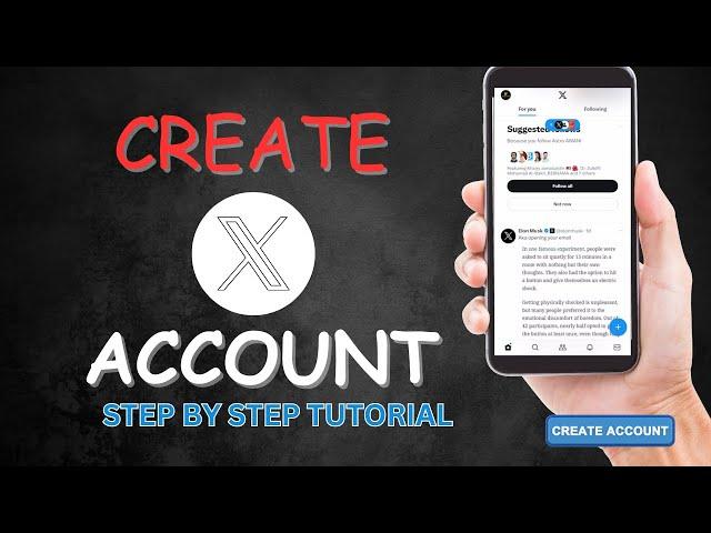 How to Create X account 2023  - Formerly knows as Twitter (Full Guide) -Create New Account