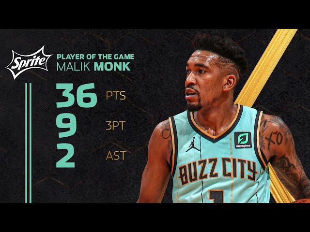 MALIK MONK Scores 36 PTS (9 THREE-POINTERS) vs. Miami!