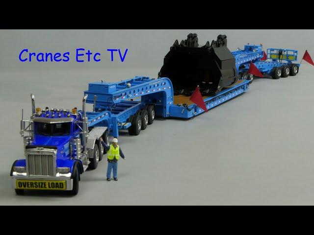 Sword Peterbilt 379 + Nelson 3x3x3 Trailer 'DG Equipment' by Cranes Etc TV