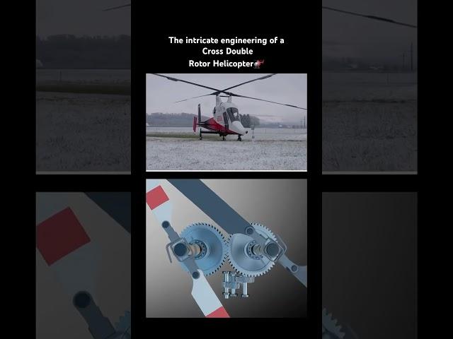 How Do Helicopter Blades Work? Cross Double Rotor Engineering !  #helicopter #aviationlovers