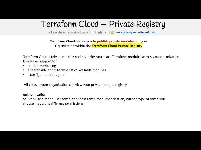 Terraform — Private Registry