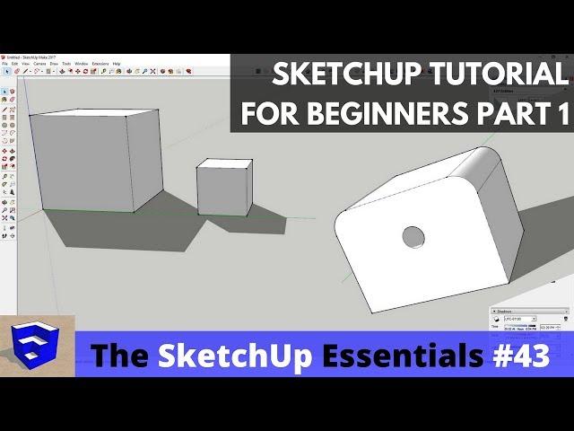 SketchUp Tutorial for Beginners - Part 1 - Basic Functions