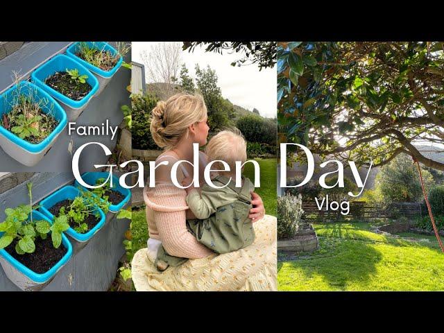 Family Garden Day Vlog - spending the day outside and catching up on house chores!