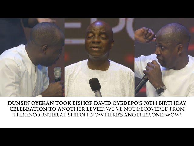 DUNSIN OYEKAN TOOK BISHOP DAVID OYEDEPO'S BIRTHDAY CELEBRATION TO A NEW LEVEL TONIGHT