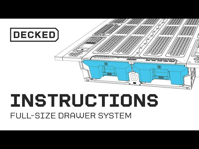 Installation | Full-size DECKED Drawer System Install Video