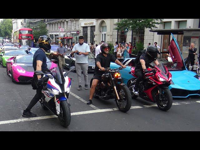 SUPERBIKES in London 2024.kawasaki,Ducati,Honda,Harley’s