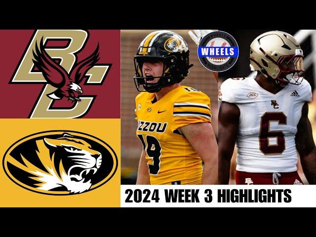 #6 Missouri vs #24 Boston College | Full Game Highlights | 2024 College Football Highlights