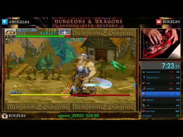 D&D Shadow Over Mystara SpeedRun Dwarf Any% PB Nuevo