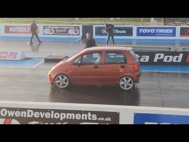 The V6 Matiz at Santa Pod