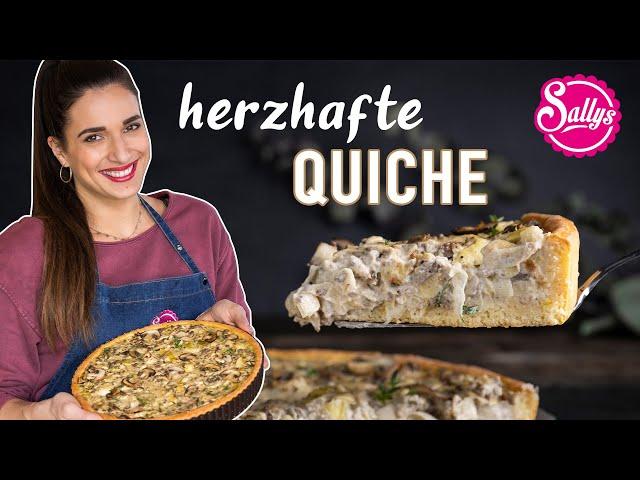 Herzhafte Tarte (einfach) / Hackfleisch Lauch Champignons Quiche