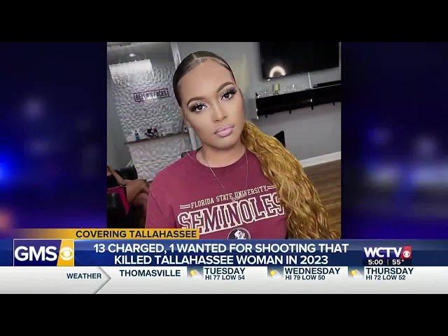 13 arrested, 1 wanted for a shooting that killed Tallahassee woman in 2023