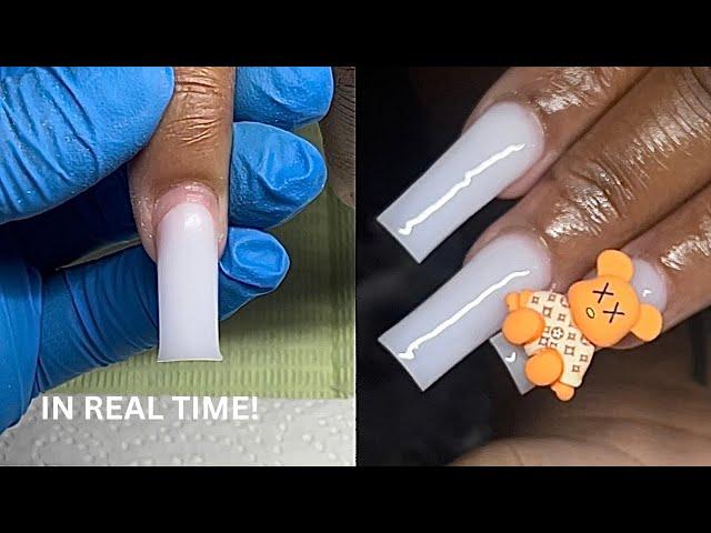 BEGINNER ACRYLIC NAIL TUTORIAL | BEGINNER NAIL ADVICE | + cutting down time