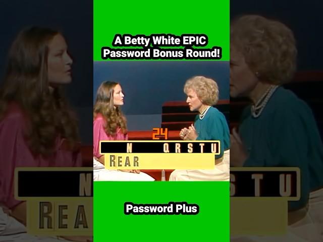 A #bettywhite EPIC #password #bonus Round! #gameshow #amazing #brilliant #icon #perfection #legend