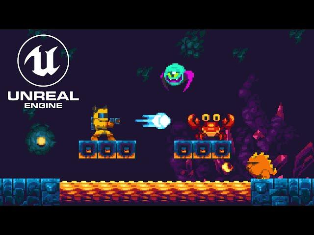 Make a 2D Action Platformer in Unreal Engine 5 - Course Trailer