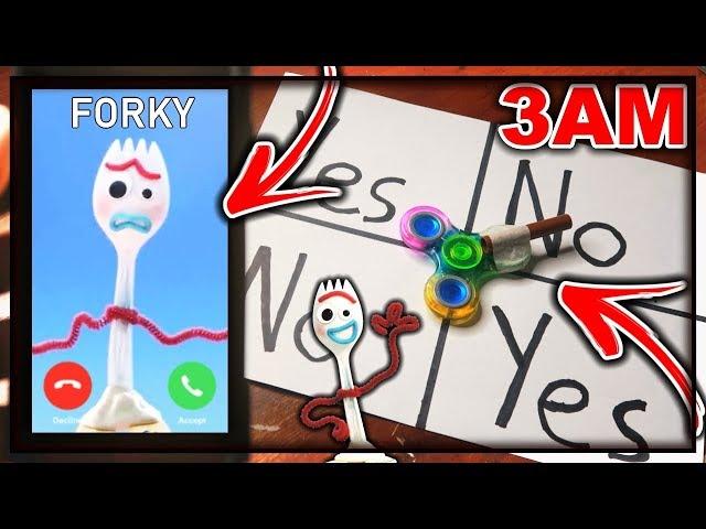 DO NOT PLAY CHARLIE CHARLIE FIDGET SPINNER WHEN CALLING FORKY (FROM TOY STORY 4) AT 3AM!