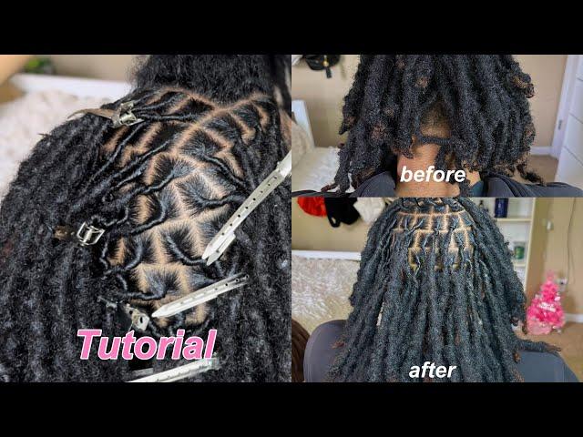 how to retwist locs, beginner friendly | Nylajai'ne