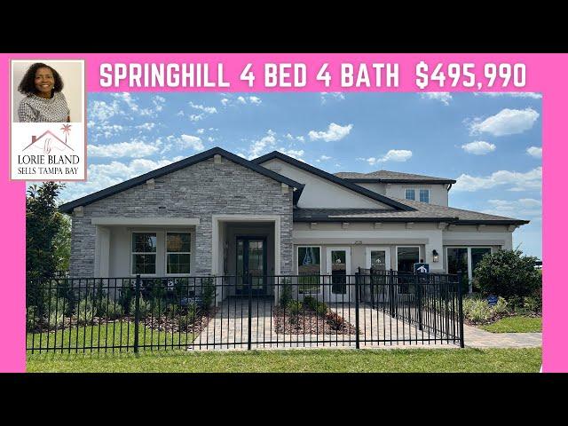 Tampa Bay New Home Tour in Anderson Snow Estates Spring Hill Florida | Lorie Bland Sells Tampa Bay