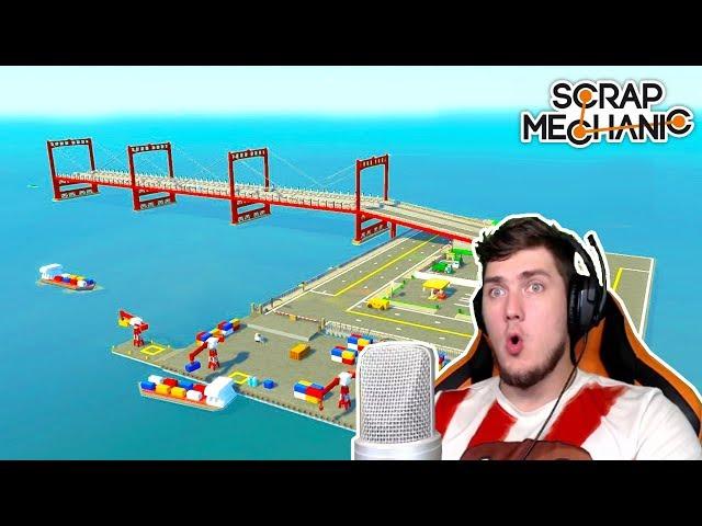 СТРОИМ САМЫЙ БОЛЬШОЙ ГОРОД В SCRAP MECHANIC - МЕХАНИК ИГРАЕТ В СКРАП МЕХАНИК