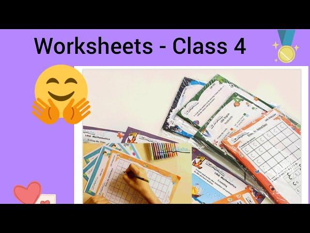 Unboxing of Globalshiksha Worksheets - class 4