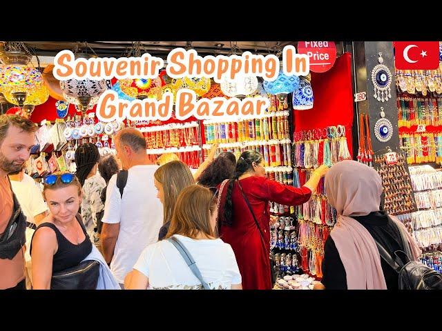 Souvenir Shopping In Grand Bazaar istanbul 4K HDR