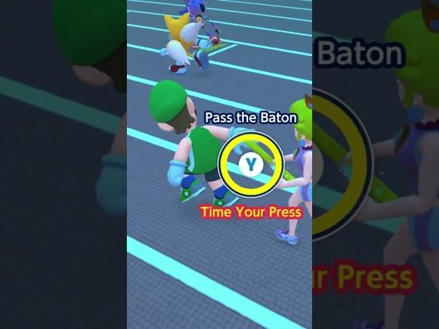 Mario & Sonic At The Olympic Tokyo 2020 Event 4x100m Relay #Shorts