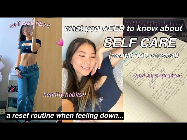 what you NEED to know about SELF CARE  the science of self care, self care routine & healthy habits