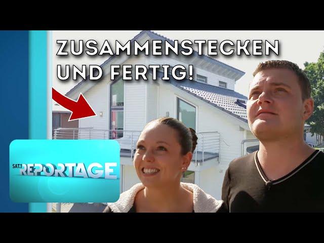 Lego für Erwachsene? Fertighaus in wenigen Stunden aufgebaut! | 2/2 | Die SAT.1-Reportage