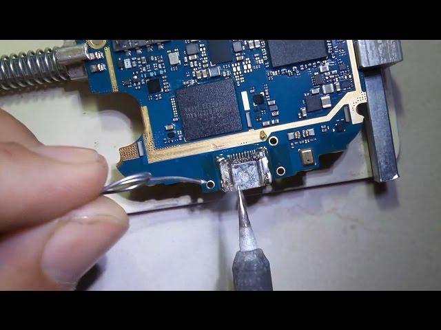 طريقة تغيير كونكتور الشحن samsung S3 i9301i Charging Port Replacement