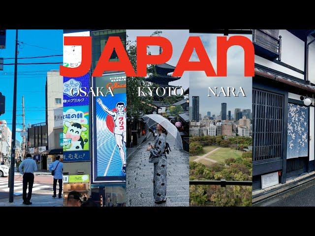 Japan vlog | Osaka, Kyoto and Nara in 4 days, things to do, food to eat and places to visit