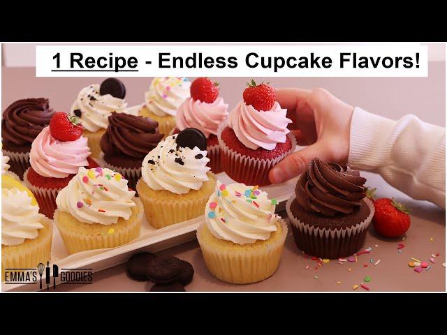 Make assorted Cupcakes USING 1 RECIPE! 